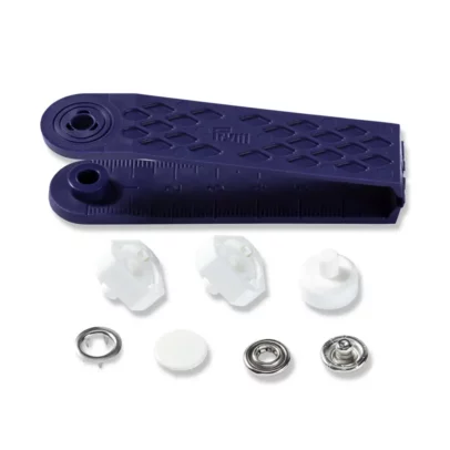 Boutons Pressions « Jersey » 12 m/m Blanc