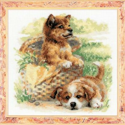 Kit Points Comptés « Chiens au panier »