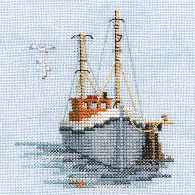 Kit Points Comptés "Bateau de Pêche"