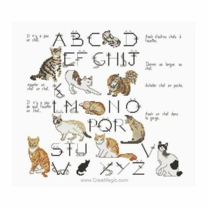 Kit Points Comptés « Expression de Chats »