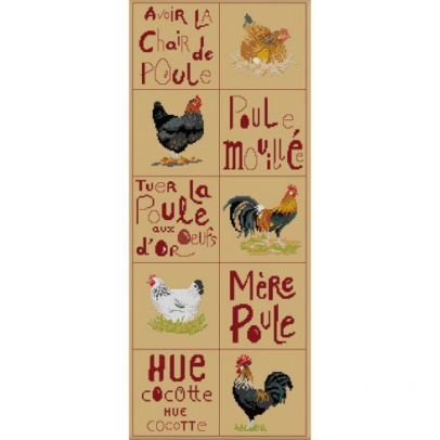 kit Points Comptés « Dictons de Poules »