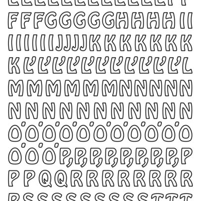 Sticker  257 « Lettres Majuscules »