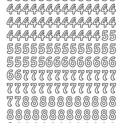 Sticker 261 « Chiffres »