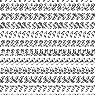 Sticker 325 « Chiffres »