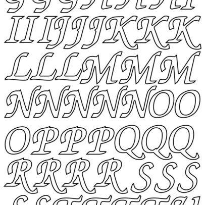 Sticker 345 « Lettres Majuscules »