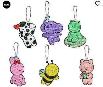 Porte clés 6 animaux