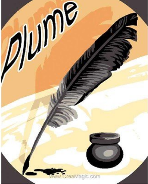 Kit Canevas " La Plume"